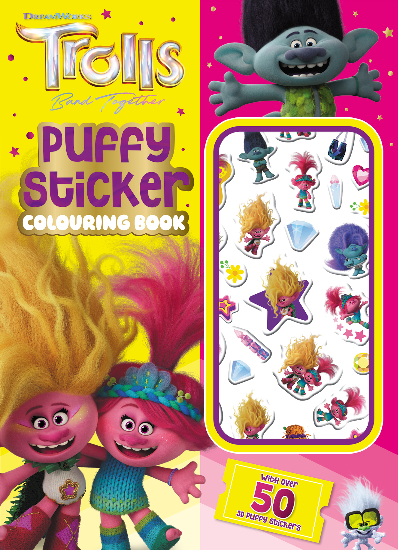 Trolls Band Together: Puffy Sticker Colouring Book (DreamWorks) | Good ...